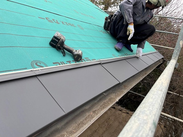 韮崎市　葺き替え工事